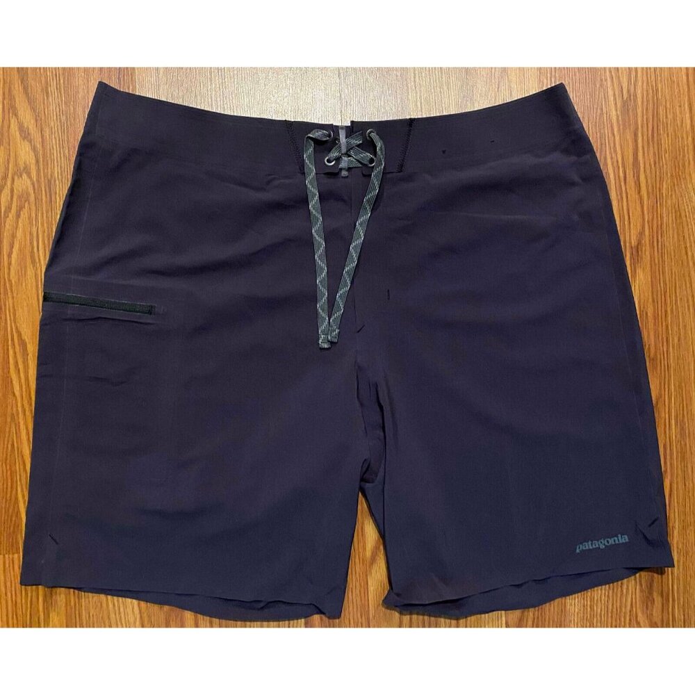 Patagonia Stretch Hydroflow Board Shorts Mens 38 9" Blue 86570 Swim Trunks